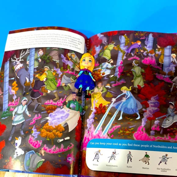 DISNEY FROZEN BUNDLE MINI ANNA, 3 BOOKS LOOK AND FIND, FROZEN II & READ A-LONG - Picture 9 of 15